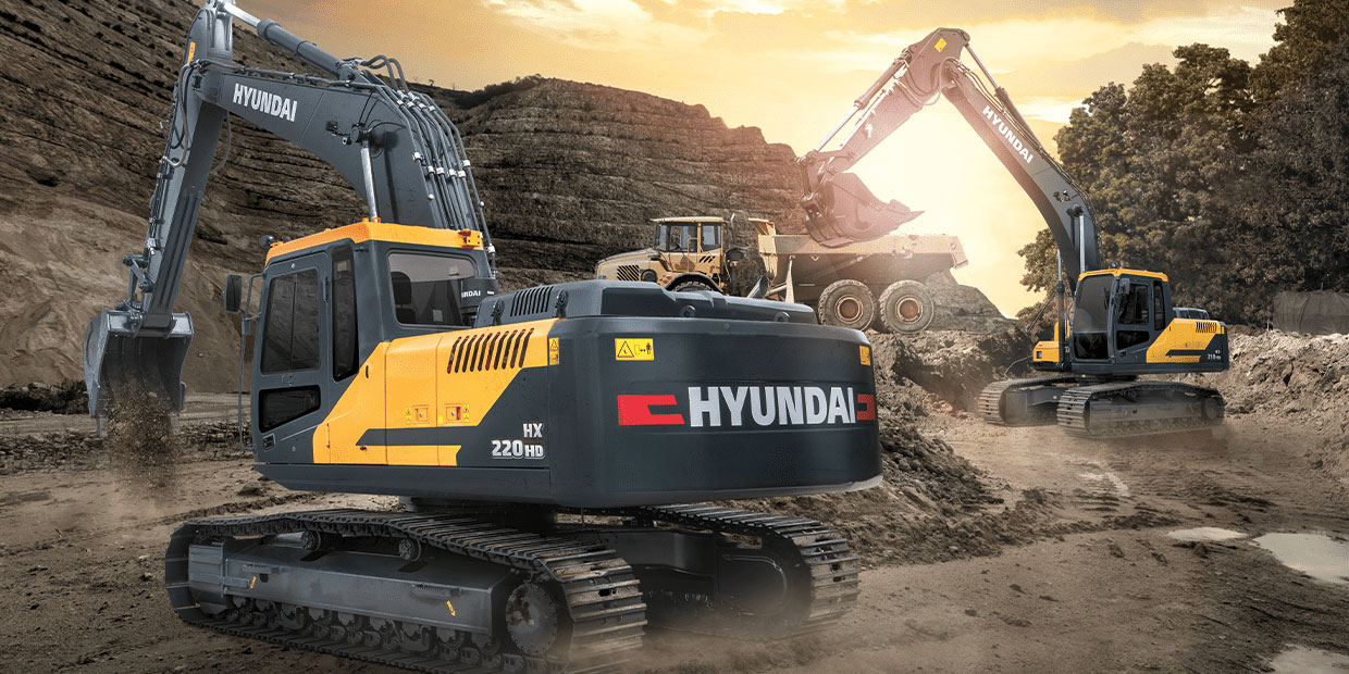 Hyundai Excavator banner