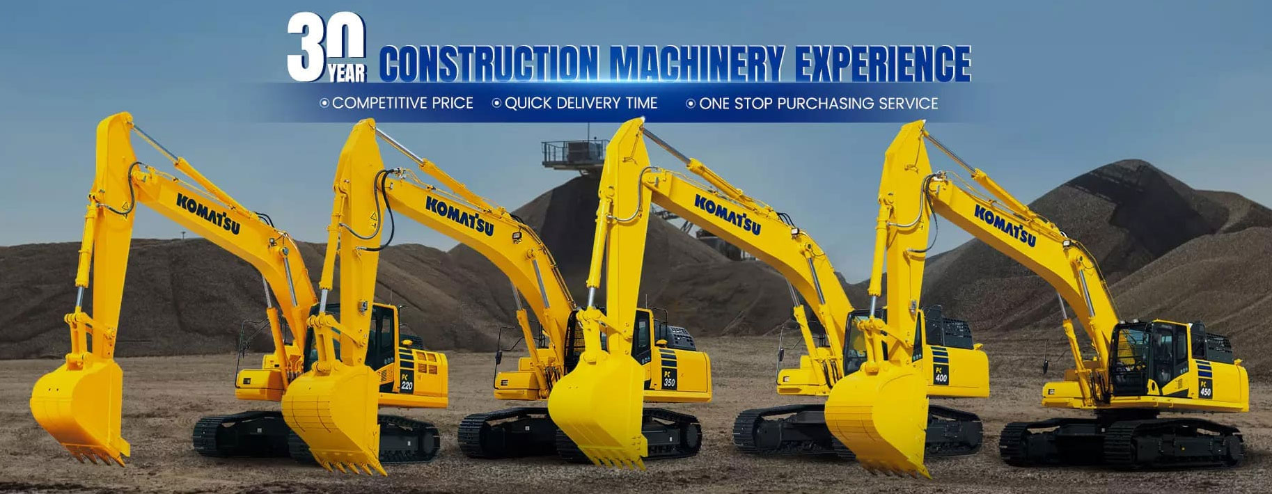 Komatsu Excavator banner