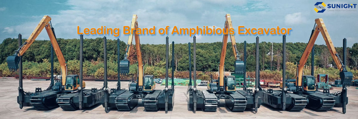 Amphibious excavator