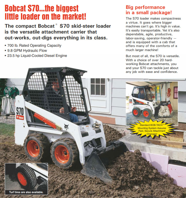 Skid Steer Loader Bobcat S70
