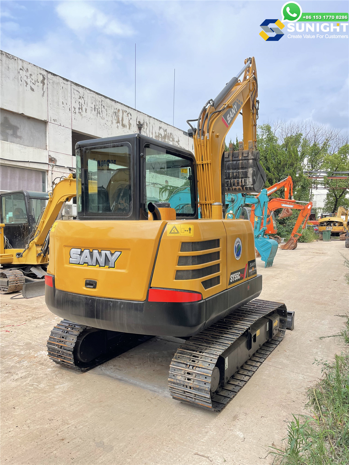 used excavator SY55C main parts