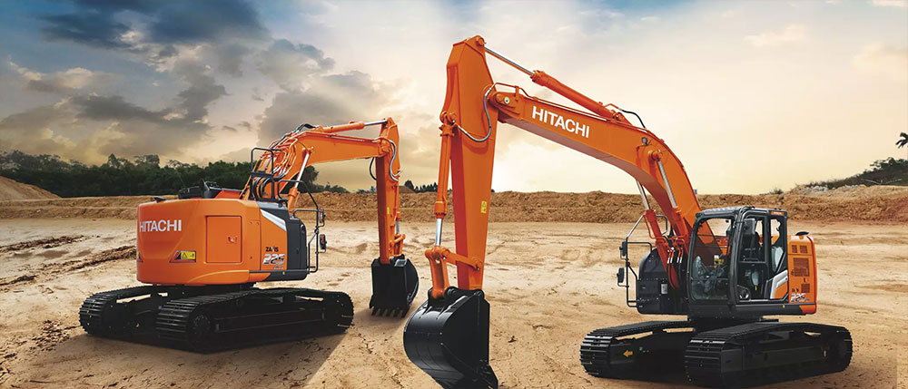 HITACHI Excavator banner