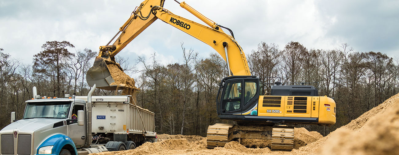 KOBELCO Excavator banner