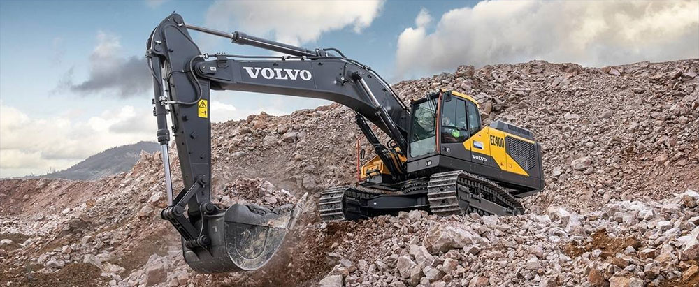 VOLVO Excavator banner