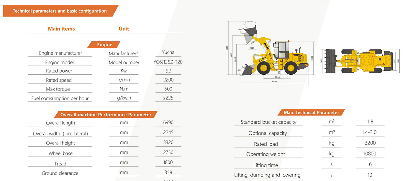 XGMA XG936N Specifications