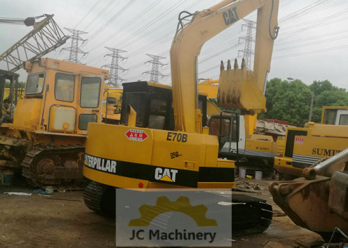 Used Excavator CAT E70B, Year 2002, 4500H